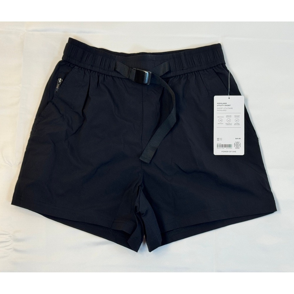 Athleta Highland Utility Shorts Black XXSmall NWT